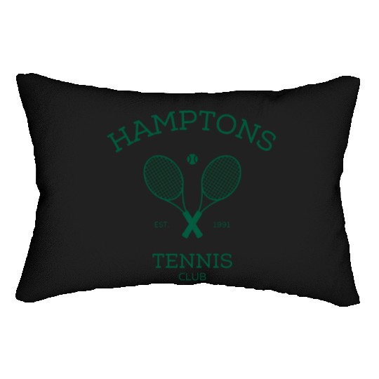 Hamptons New York Preppy Tennis Lumbar Pillows