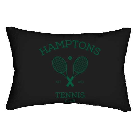 Hamptons New York Preppy Tennis Lumbar Pillows