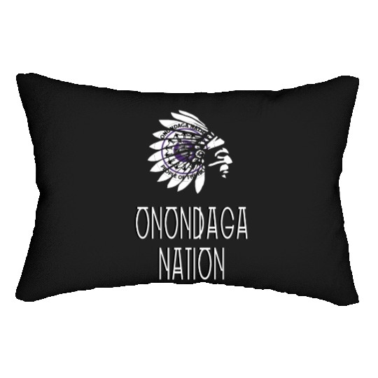 Onondaga Nation Indigenous Native American Headdre Lumbar Pillows