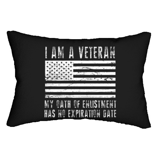 I Am A Veteran Us Military Veterans Day s For Dad Lumbar Pillows