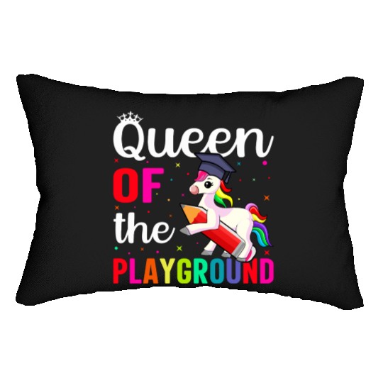 Queen Of The Playground Back To School Lumbar Pillows