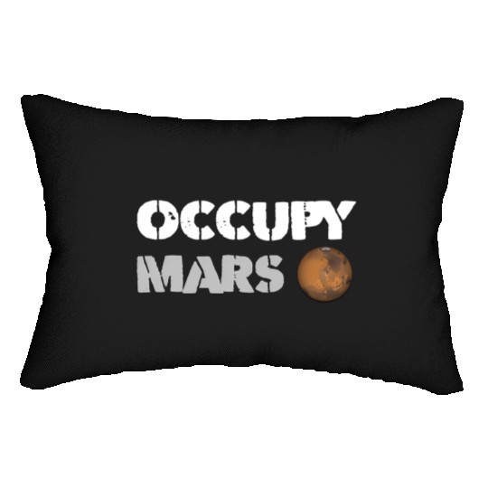 Occupy Mars Replica Science Space Nerd Genius Lumbar Pillows