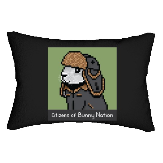 Citizens of Bunny Nation NFT #21 Artwork Lumbar Pillows