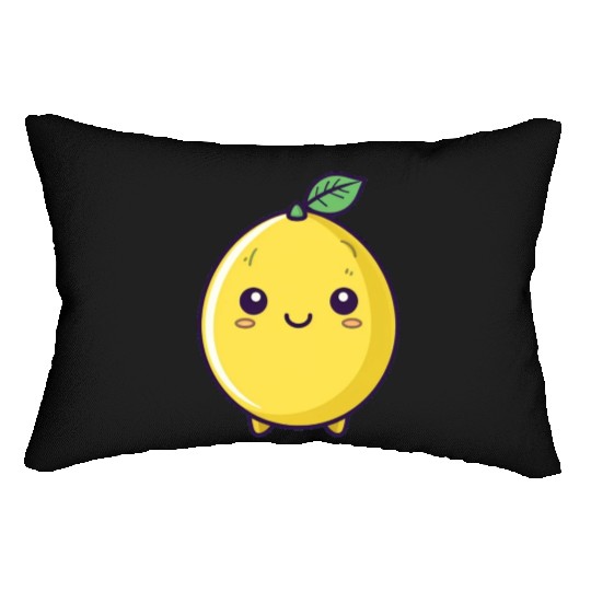 Cute wholesome lemon Lumbar Pillows