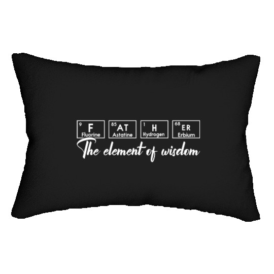 Periodic Table Funny Chemistry Dad design Lumbar Pillows