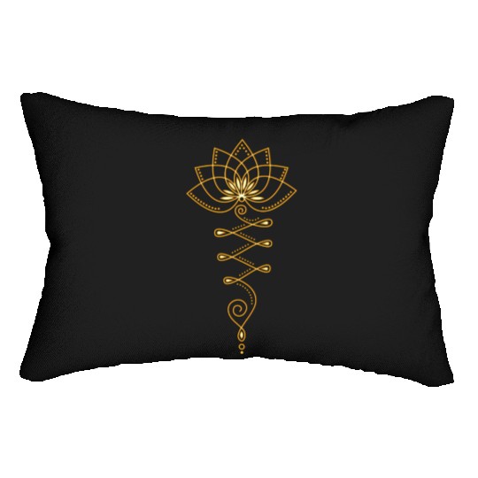 Lotus Unalome Yoga Meditation Zen Buddhism Lumbar Pillows