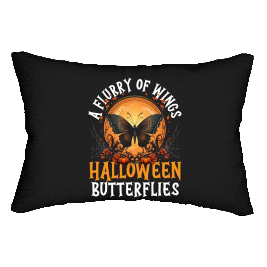 Butterfly Halloween Trick Or Treat Insect Lover Lumbar Pillows
