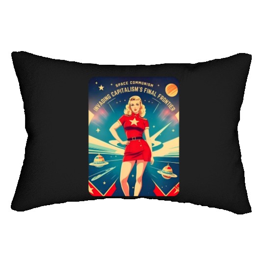 Funny Retro Cold War Soviet Communism USSR Humor Lumbar Pillows