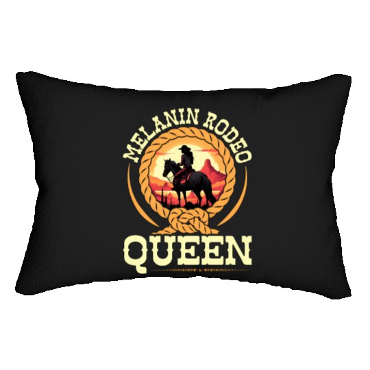 Melanin Rodeo Queen Cory African-American Lumbar Pillows