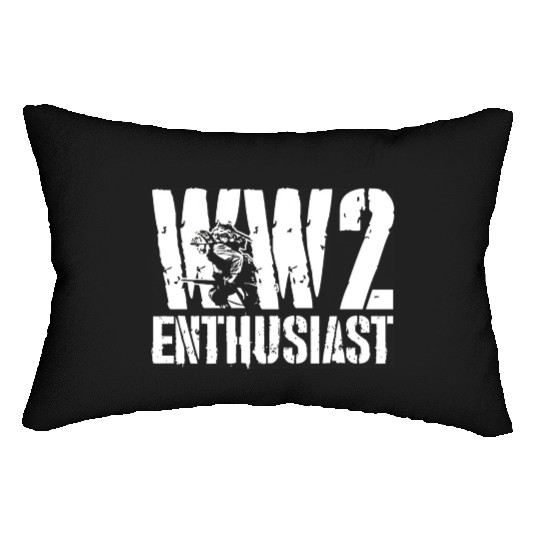 World War 2 WW2 Enthusiast Lumbar Pillows