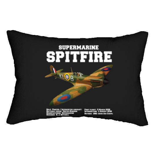 Supermarine Spitfire | WW2 Plane Lumbar Pillows