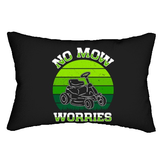 Lawn Mowing Lawn Mower Gardener Gardening Lumbar Pillows