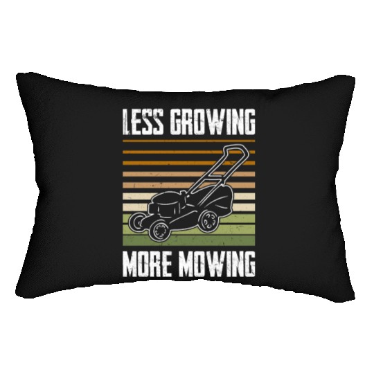Lawn Mowing Lawn Mower Gardener Gardening Lumbar Pillows