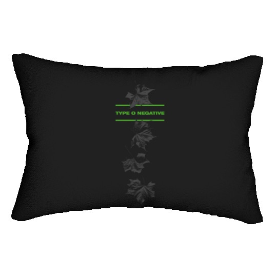 Type O Negative Leaves Double Sided Black Lumbar Pillows