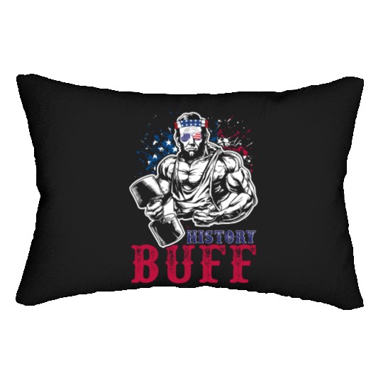 History Buff Independence Day Lincoln Patriot USA Lumbar Pillows