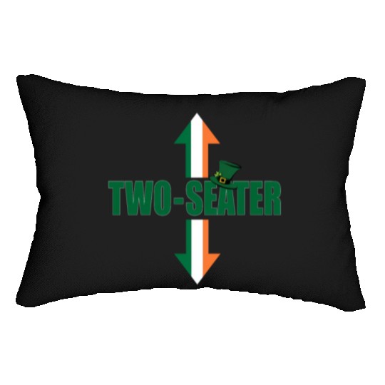 Irish Flag Two Seater Party-Trashy Humor Lumbar Pillows