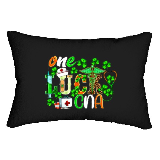 St Patrick'S Day One Lucky Cna Leopard Lumbar Pillows
