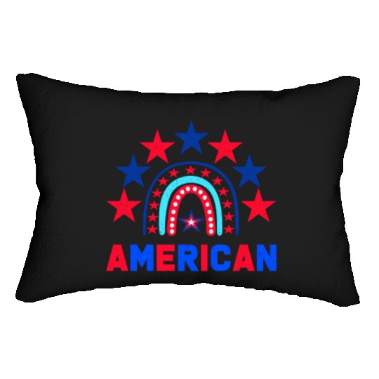 American Independence Day Love America Patriot Lumbar Pillows