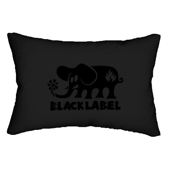 ateboards Blac Labels Elephant Lumbar Pillows