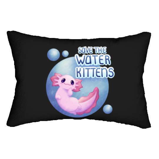 Save the Water Kittens Lumbar Pillows