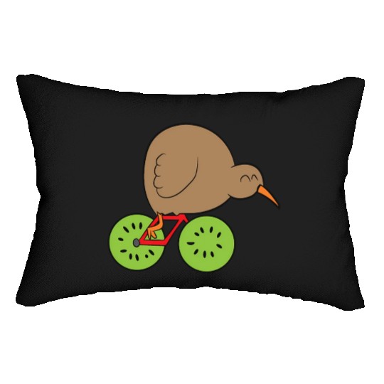 Kiwi Bird New Zealand Kiwi Bird And Kiwi Fruit Kiw Lumbar Pillows
