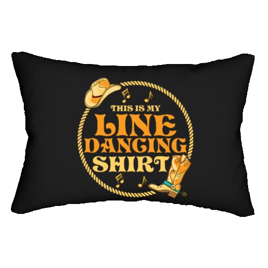 This Is My Line Dancing Lumbar Pillows Western Country Musi