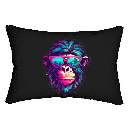Miami Sunglass Monkey - Embrace the Sun Lumbar Pillows