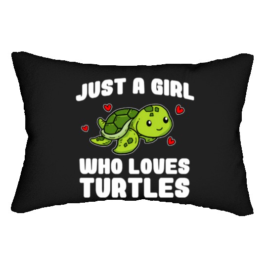 Just A Who Loves Turtles Sea Turtle Lumbar Pillows