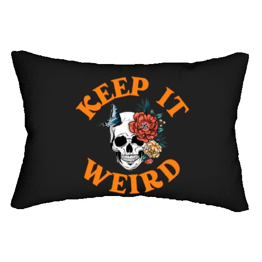 Keep It Weird Morbid Halloween Lumbar Pillows