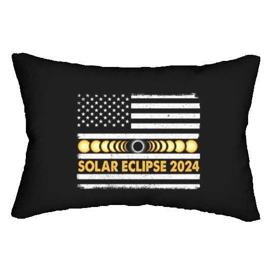 Total Solar Eclipse 2024 Totality Phases Us Lumbar Pillows