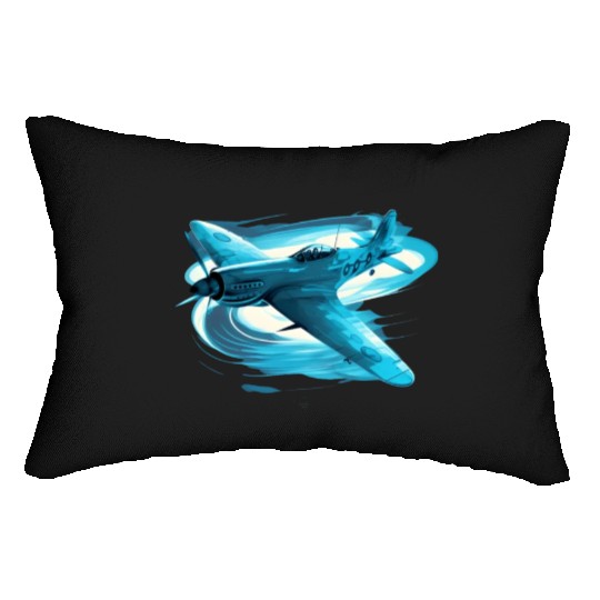 Spitfire Airplane Vintage Pilot Aviator Military Lumbar Pillows