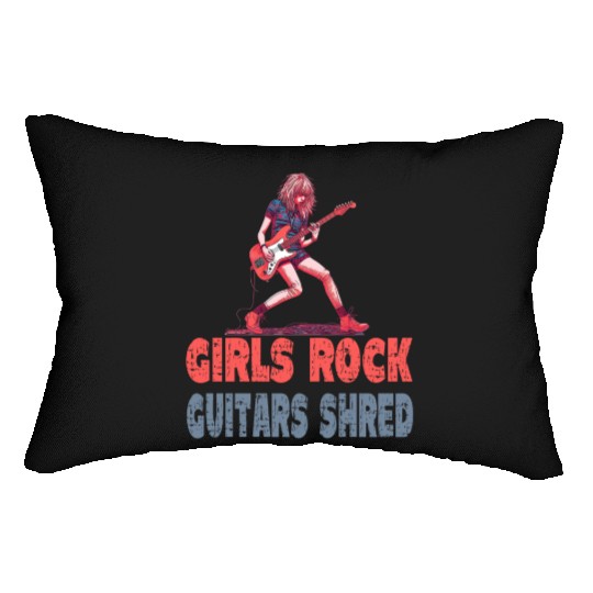 Gilrs Rock Guitar Shrek Lumbar Pillows