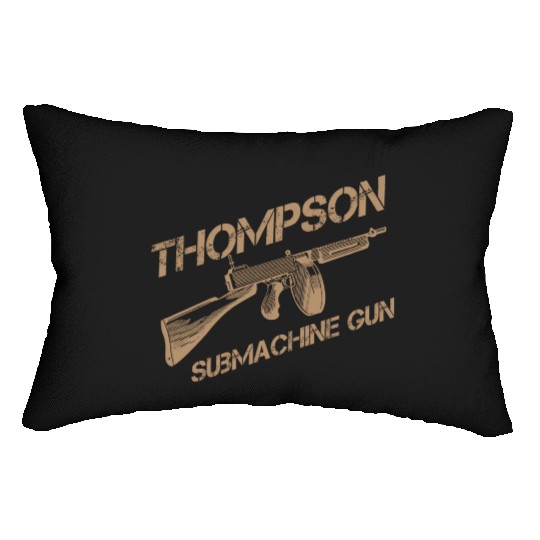 Thompson Submachine Gun | World War 2 Weapon Lumbar Pillows