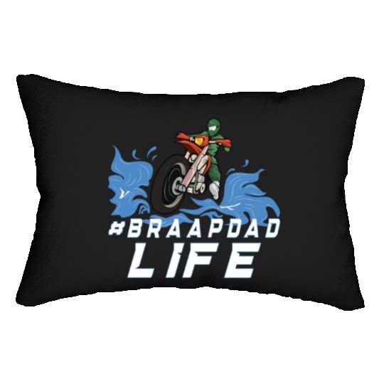 Dirt Bike Dirt Bike Riding Motocross Dirt Biking Lumbar Pillows
