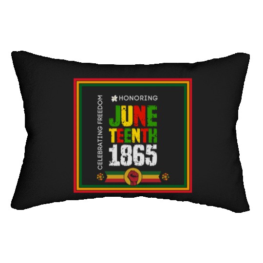 Honoring JUNETEENTH 1865 Design Lumbar Pillows