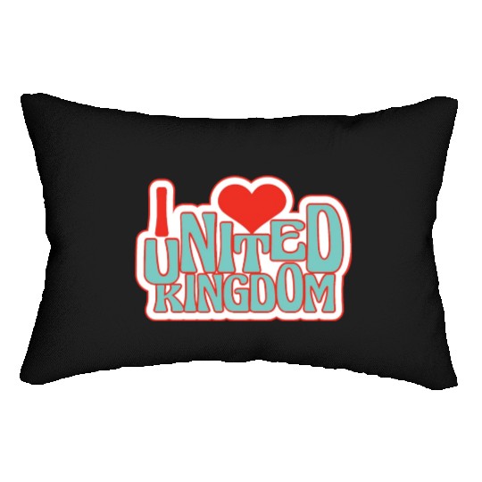 United kingdom hearts Lumbar Pillows