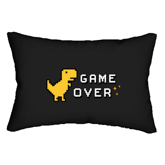 Game Over Amarillo Lumbar Pillows