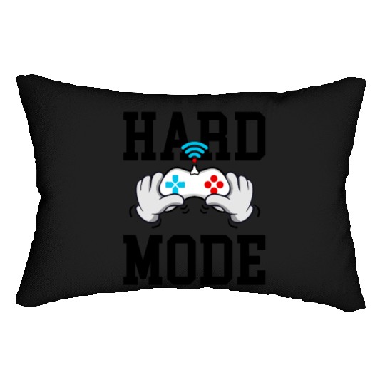 NEVER GIVE UP | EVERY GAMER ALWAYS TRY HARD MODE Lumbar Pillows