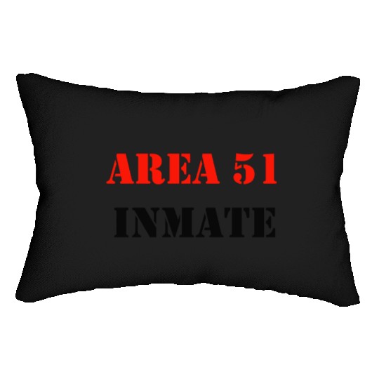 AREA 51 INMATE yellow love Lumbar Pillows