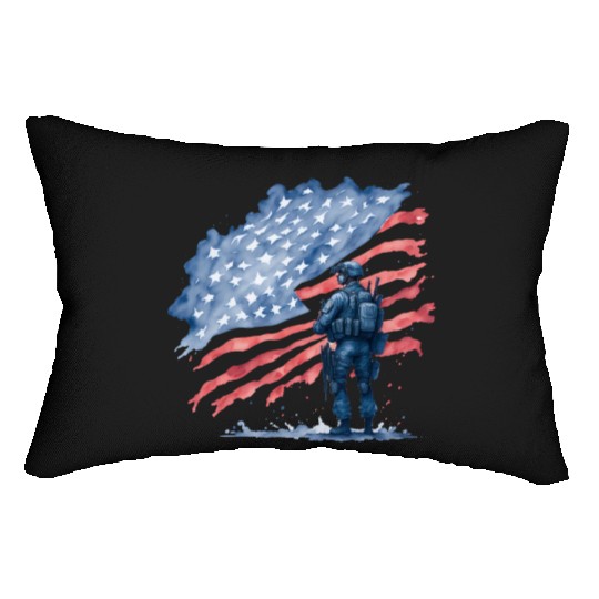 Stars And Stripes Lumbar Pillows