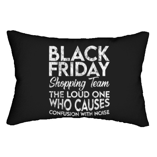 Black Friday Shopping Team 3 Lumbar Pillows