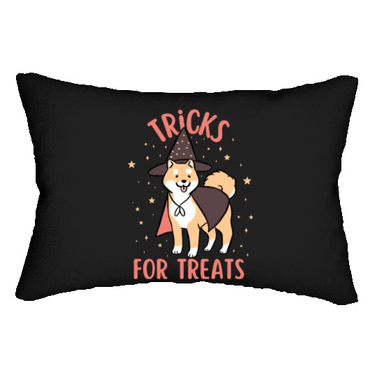 Tricks For Treats Shiba Inu Lumbar Pillows