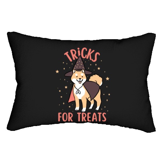 Tricks For Treats Shiba Inu Lumbar Pillows