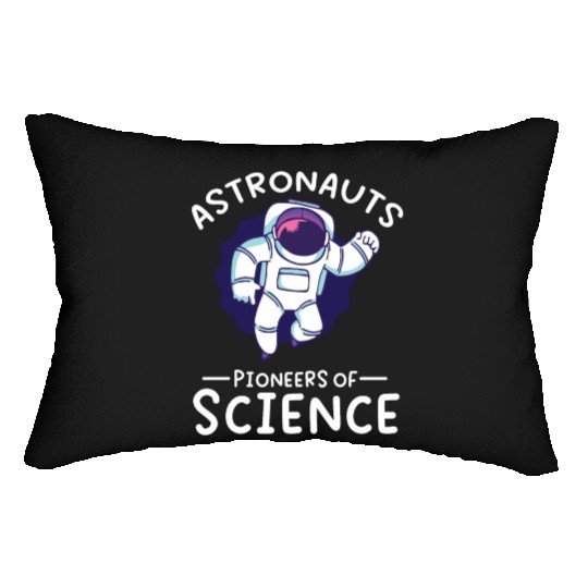 Astronauts pioneers of science spaceman space Lumbar Pillows