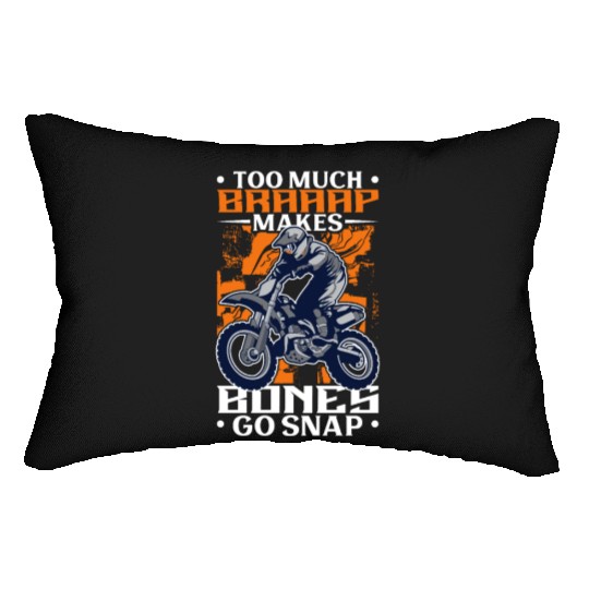 Dirt Bike Dirt Bike Riding Motocross Dirt Biking Lumbar Pillows