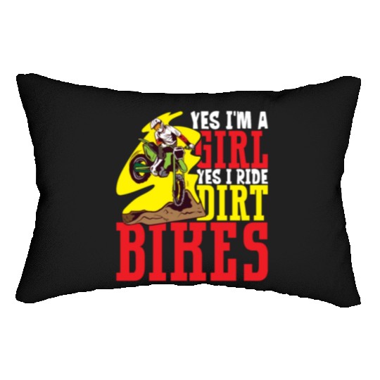 Dirt Bike Dirt Bike Riding Motocross Dirt Biking Lumbar Pillows