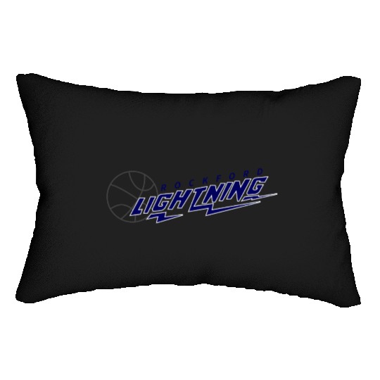 Defunct Rockford Lightning CBA Basketball 1986 Lumbar Pillows