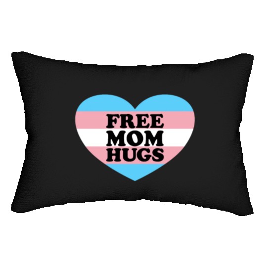 Free Mom Hugs Trans Flag LGBTQ Transgendertransgen Lumbar Pillows