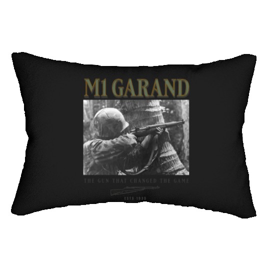 World War 2 Weapon M1 Garand Rifle Lumbar Pillows