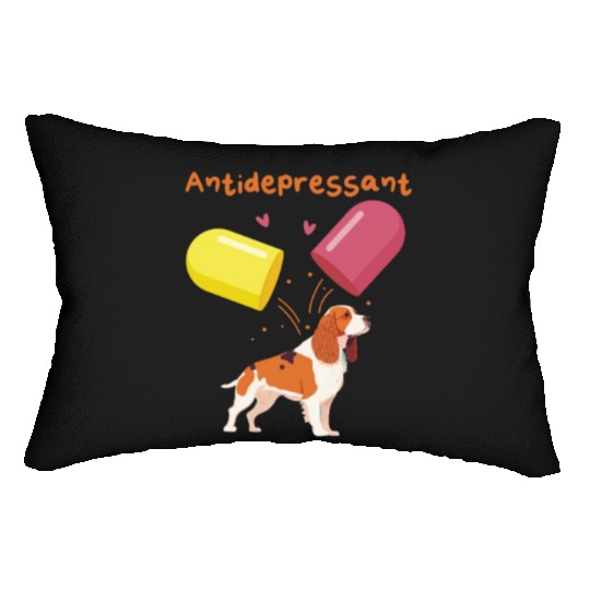 Antidepressant, Cavalier King Charles Spaniel Lumbar Pillows